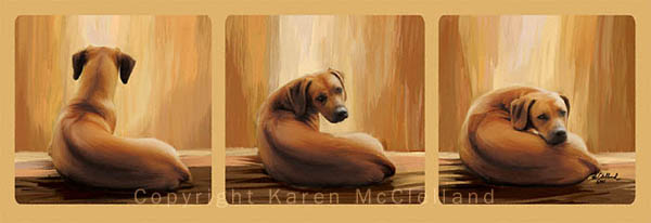 Ridgeback Trio by Karen McClelland